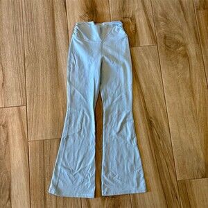 Old Navy Active PowerChill Leggings Girls L Light Blue High-Rise Flare
